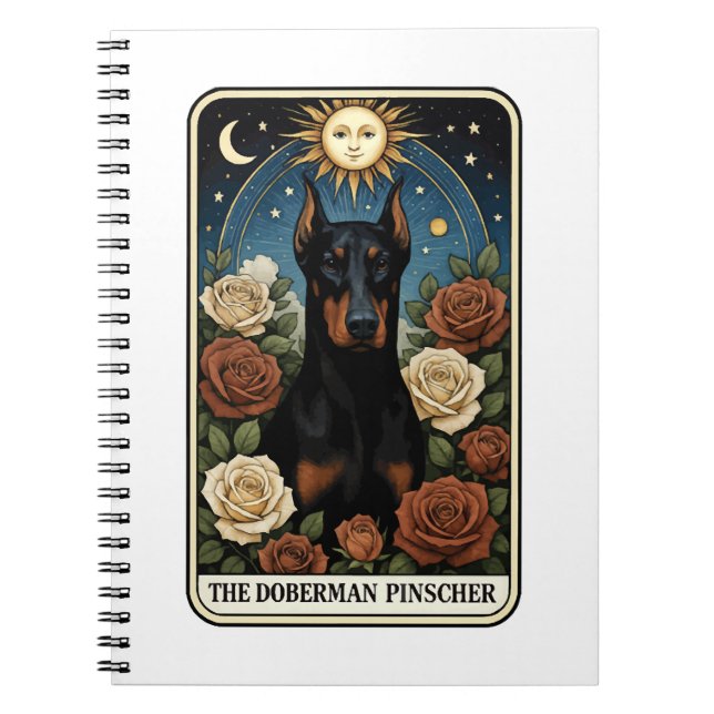 Dobermann Pinscher Notizblock (Vorderseite)