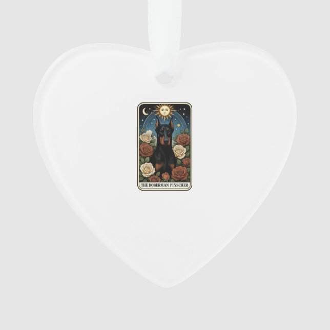 Dobermann Pinscher Ornament (Vorderseite)