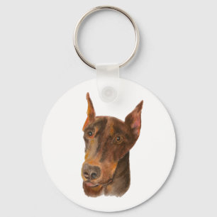 Dobermann Pinscher Schlüsselanhänger