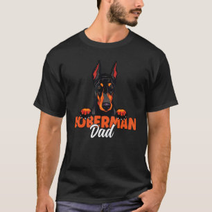 Dobermann Pinscher Vater Hund Hund Vater Dobermann T-Shirt