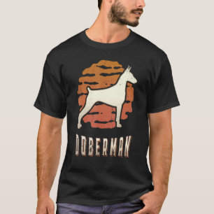 Dobermann Pinscher Vintage Retro Klassischer Hund T-Shirt
