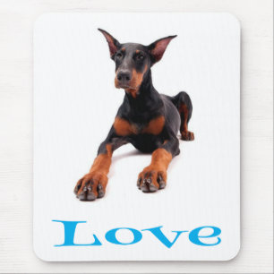 Dobermann Pinscher Welpenhund Mauspad