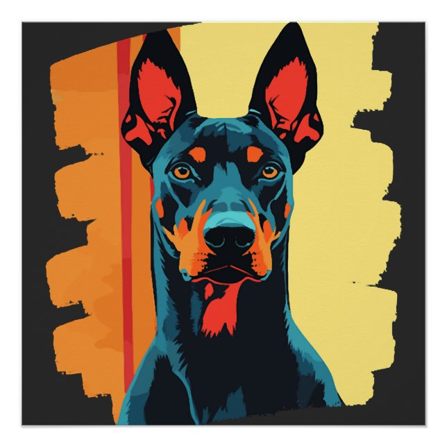 Dobermann Poster (Vorderseite)
