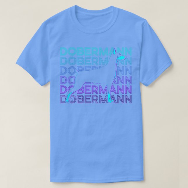 Dobermann Retro Gift T-Shirt (Design vorne)