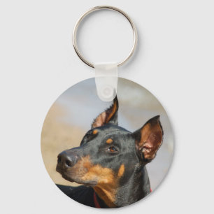 Dobermann-Schlüsselanhänger Schlüsselanhänger