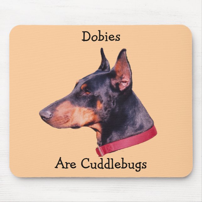 Dobermann sind Cuddlebugs Niedlich Doberman Mousep Mousepad (Vorne)