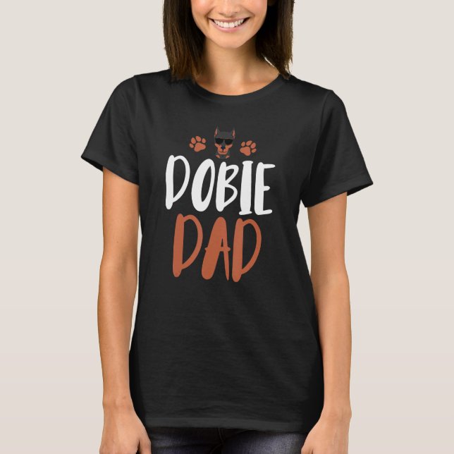 Dobermann Vater Funny Doberman Eigentümer Hund Vat T-Shirt (Vorderseite)