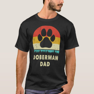 Dobermann-Vater Für Männer Dobermann-Hund Vint T-Shirt