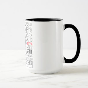 Dobermann-Wort-Kunst-Tasse Tasse