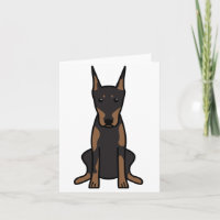 Dobermannpinscher-HundeCartoon