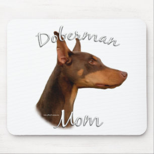 Dobermannpinscher-(rote) Mama 2 Mousepad