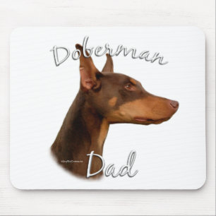 Dobermannpinscher-(roter) Vater 2 Mousepad