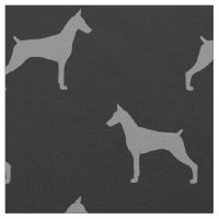 Dobermannpinscher-Silhouette-Muster