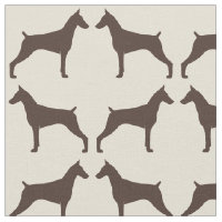 Dobermannpinscher-Silhouette-Muster