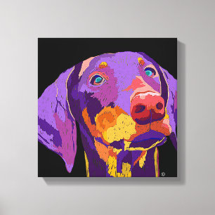 Dobermannwelpenkunst Leinwanddruck