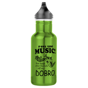 Dobro fühlt sich wie Musik Edelstahlflasche