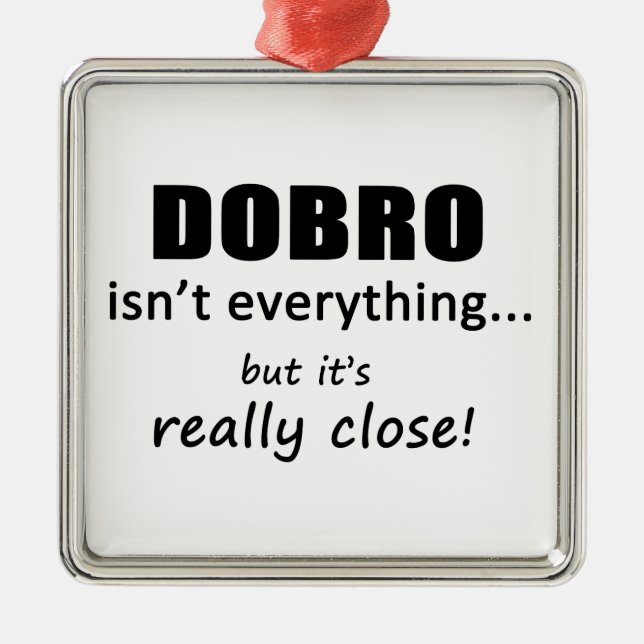 Dobro ist nicht alles silbernes ornament (Vorne)