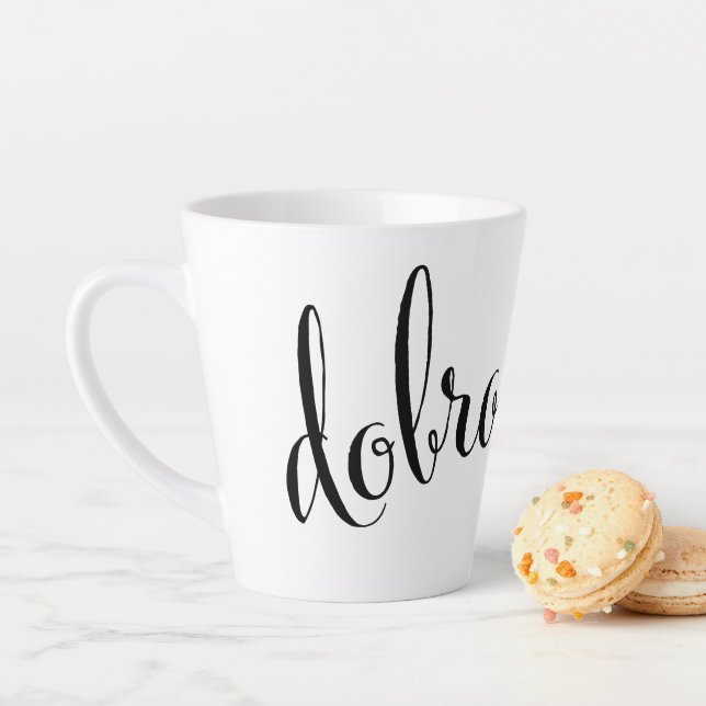 Dobro jutro Good Morning Republik Kroatien Milchtasse (Beispiel)