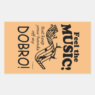 Dobro Sentez La Musique Sticker Rectangulaire