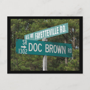 Doc Brown Rd Postkarte