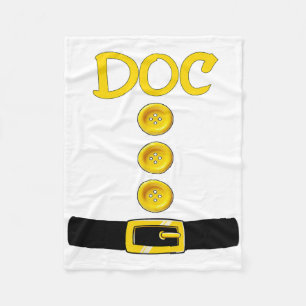Doc Dwarf Halloween Kostümfarbenmatching Doc Dwa Fleecedecke