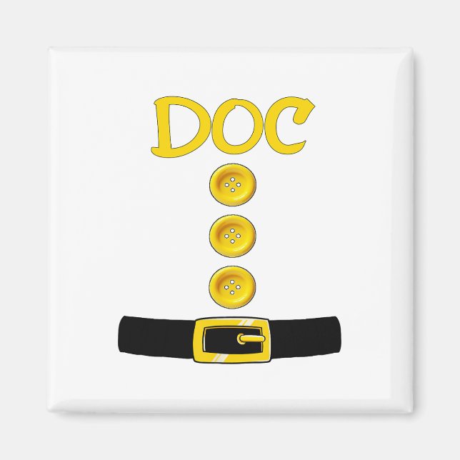 Doc Dwarf Halloween Kostümfarbenmatching Doc Dwa Magnet (Vorne)