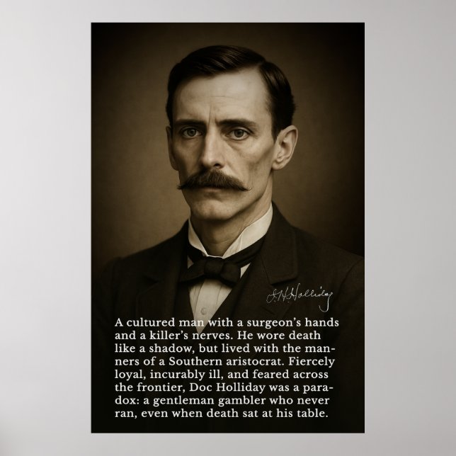 Doc Holliday - Gentleman, Gambler, Gunfighter Poster (Vorne)