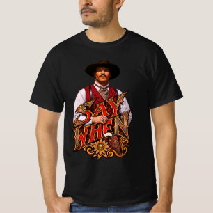 Doc Holliday Old West Gunslinger Western Kunst T-Shirt