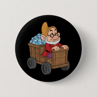 Doc Schneewittchen Bergbauwagen Diamantkunst Button