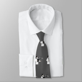 DOC - THOR GRAY NECK TIE KRAWATTE