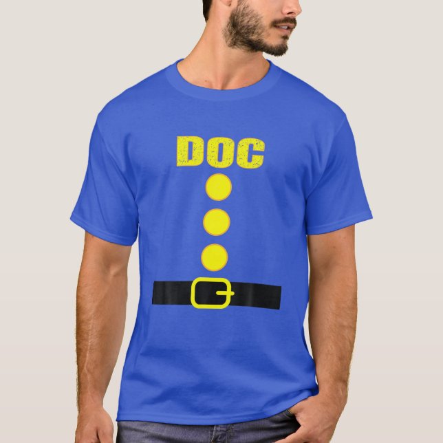 Doc Zwarf Kostümfarbenfamilie zu Halloween T-Shirt (Vorderseite)