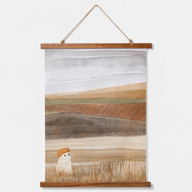 Docile Wandteppich Mit Holzrahmen (Vorderseite)