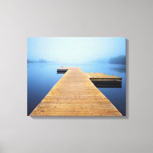 Dock am See Leinwanddruck (Vorderseite)