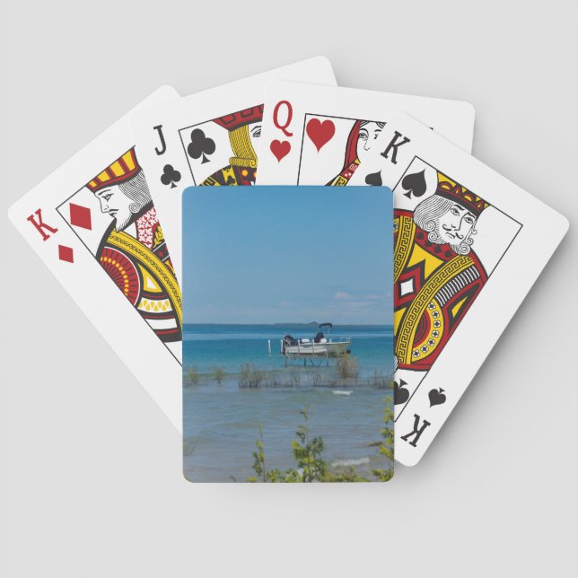 Dock bei Mackinac Spielkarten (Rückseite)