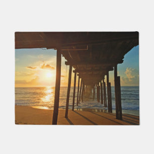 Dock bei Sunrise Fußmatte