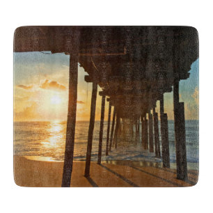 Dock bei Sunrise Schneidebrett