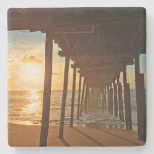 Dock bei Sunrise Steinuntersetzer