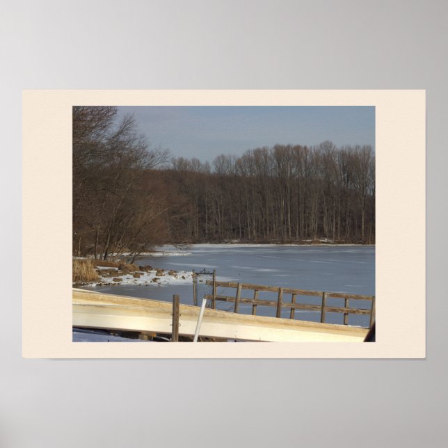 Dock by Frozen Creek Poster (Vorne)