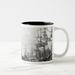 Dock des Prinzen, Liverpool Zweifarbige Tasse