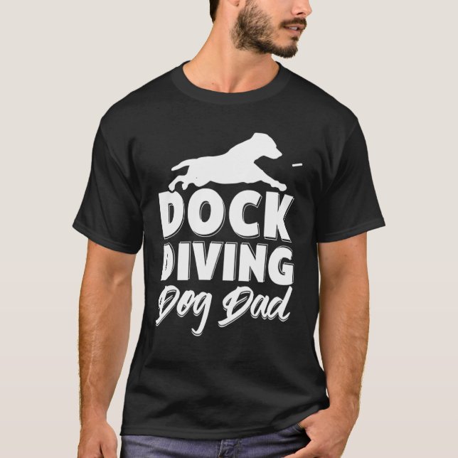 Dock Diving Dog Diving Jumping Trainer love dock   T-Shirt (Vorderseite)