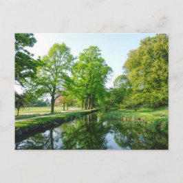 Dock Feeder Canal, Bute Park, Cardiff, Wales. Postkarte