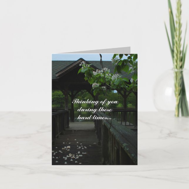 Dock Foto Sympathy Card Karte (Vorderseite)