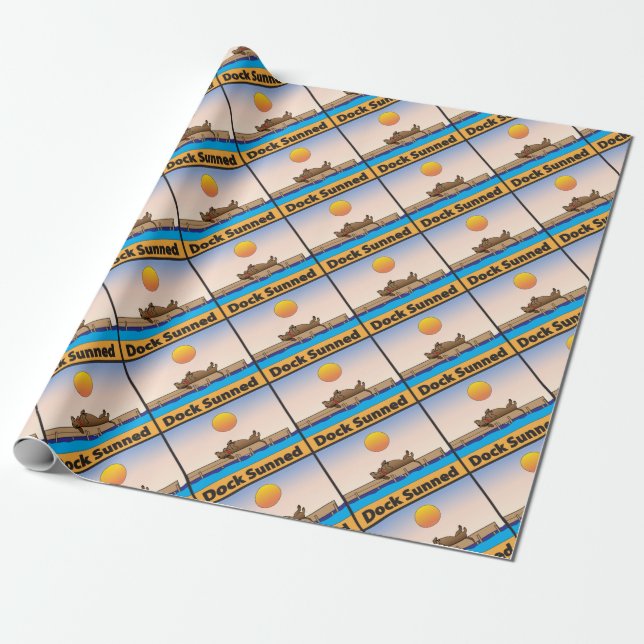 Dock gesonnt geschenkpapier (Ungerollt)