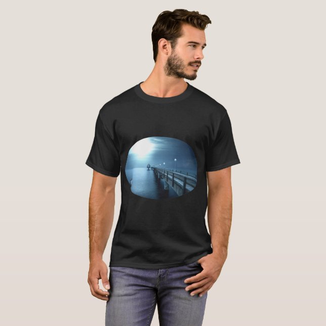 Dock on Bay Abend T-Shirt (Vorne ganz)