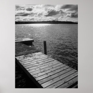 Dock on Lake Poster