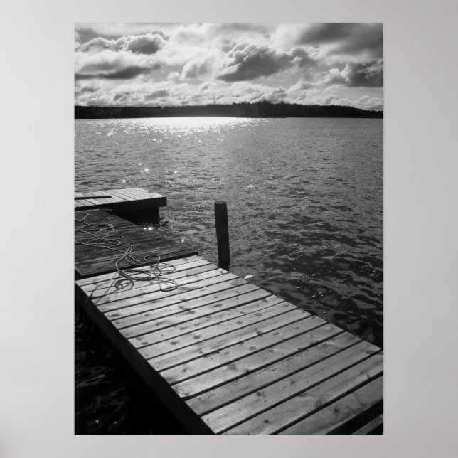 Dock on Lake Poster (Vorne)