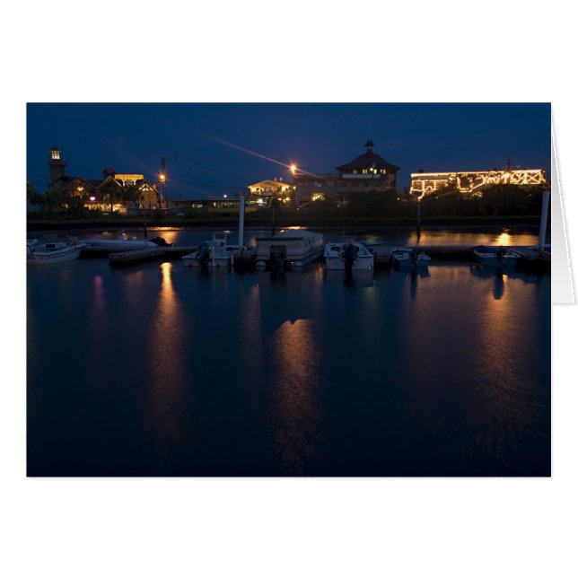 Dock Street, Cedar Key, Florida, nachts (Vorderseite (Horizontal))