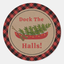 Dock The Halls Kanu Weihnachtsbaum Kariert