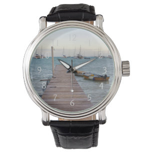 Dock und Hummerkörbe Armbanduhr