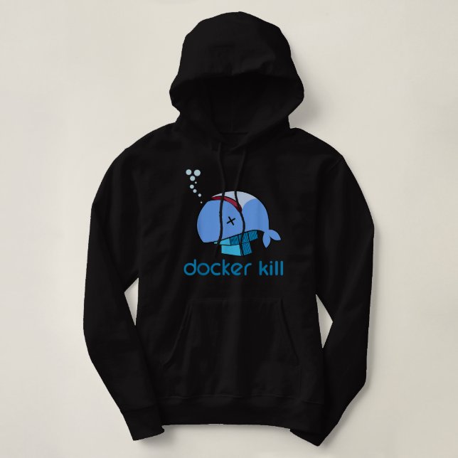 Docker Container Linux entwickelt Programmiercodie Hoodie (Design vorne)